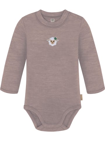 Normani Outdoor Sports 2er Pack Baby Merino Langarmbody „Tuai" in Rosa/Beige