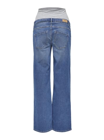 ONLY Jeans mit weitem Bein in Medium Blue Denim