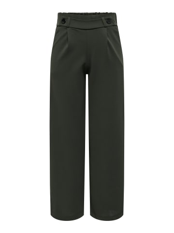 JACQUELINE de YONG Marlene Hose Schlupf Stoffhose GEGGO New Long Culotte Flare Pants in Grün-3