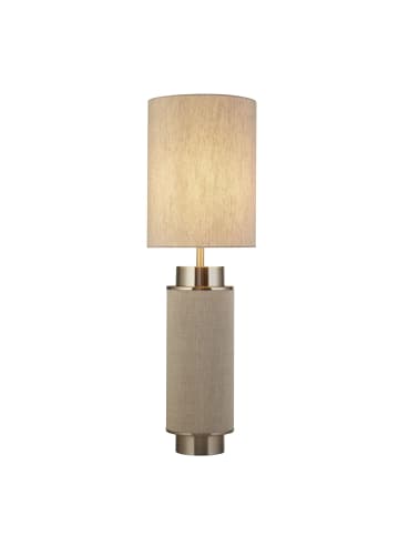 Licht-Erlebnisse Tischlampe (B)22 x (L)22 x (H)72 cm in Greige Nickel