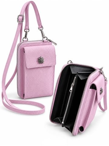 Allgäu Rebell Leder Handytasche " Oktoberfest " in rosa