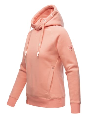 Navahoo Kapuzensweatshirt Liebesmäuschen in Apricot