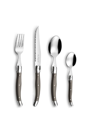 Lou Laguiole 24-tlg. Besteckset LAGUIOLE / TRADITION in hellbraun