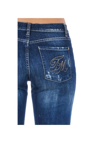 Frankie Morello Blau Baumwolle Damen Jeans