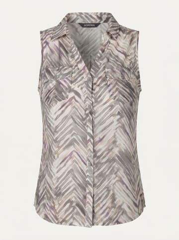 KOROSHI Damen-Ärmelloses Hemd mit normaler Tech-Technik. in grau