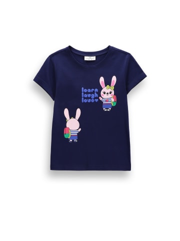 Coccodrillo Baumwoll-T-Shirt mit kurzen Ärmeln in dunkelblau