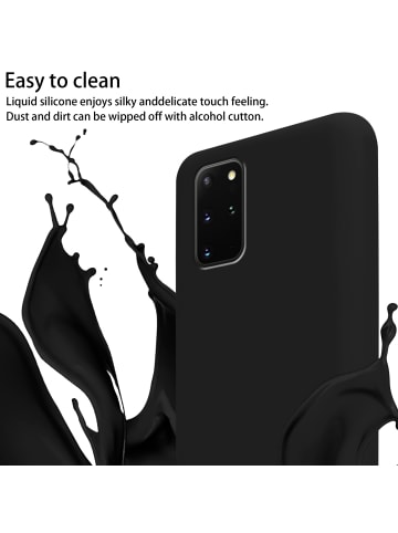 cadorabo Handykette für Samsung Galaxy S20 PLUS Hülle in LIQUID SCHWARZ