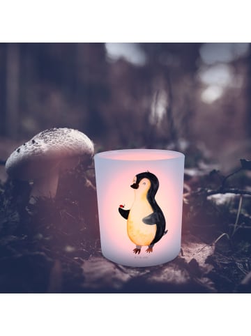Mr. & Mrs. Panda Teelichtgefäß Pinguin Marienkäfer ohne Spruch in Transparent