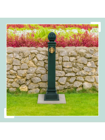relaxdays Standbrunnen in Grün - (B)18,5 x (H)80 x (T)22 cm