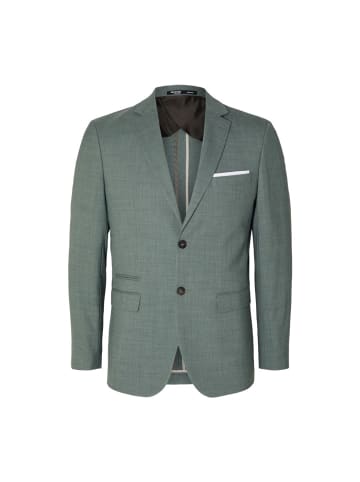 Selected Sakko in light green melange