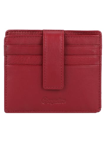 Esquire Oslo Nappa Kreditkartenetui RFID Leder 9,5 cm in rot