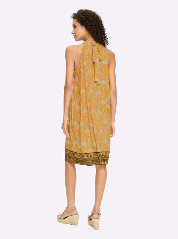 Heine Jerseykleid in ocker-ecru-bedruckt