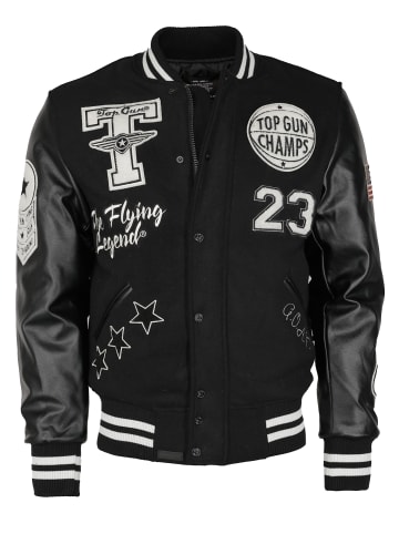 TOP GUN Collegejacke TG20213031 in schwarz