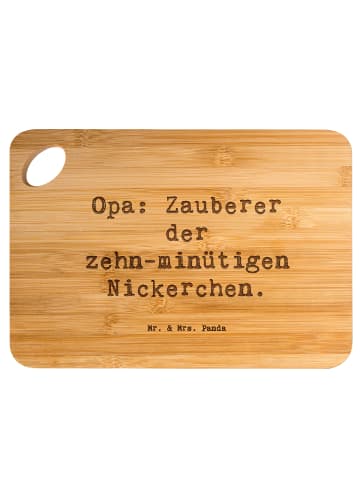 Mr. & Mrs. Panda Holzschneidebrett Spruch Opa Nickerchenmeister ... in Braun