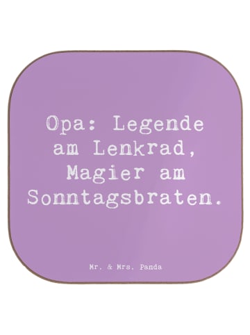 Mr. & Mrs. Panda Untersetzer für Gläser Spruch Opa Legende mit S... in Lavendeltraum