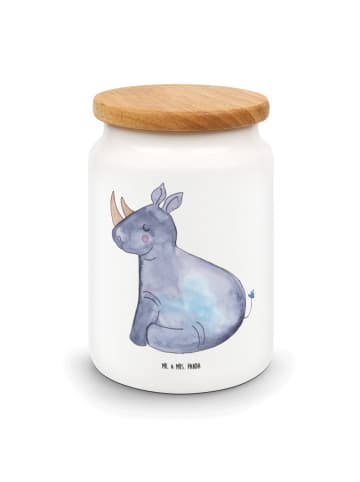 Mr. & Mrs. Panda zuckerdose Einhorn Nashorn ohne Spruch in Weiß