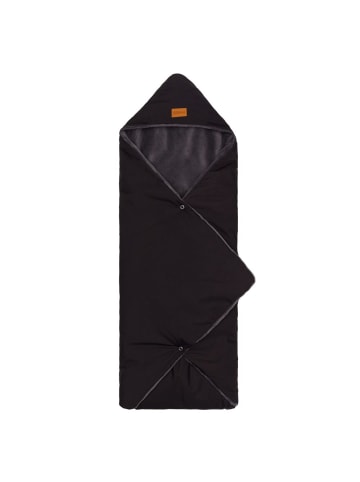 fillikid Fleece-Fußsack Tanaga für Babyschale und in schwarz