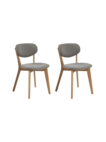 ebuy24 Esszimmerstuhl Minsk Grau 2er Set