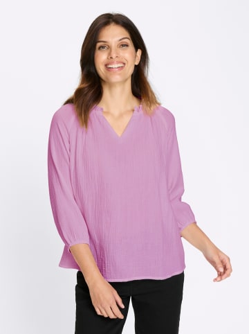 Sieh an! Schlupf-Bluse in orchidee