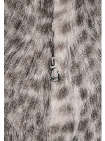Street One Fake-Fur Weste mit Zipper und Taschen in Clay Sand