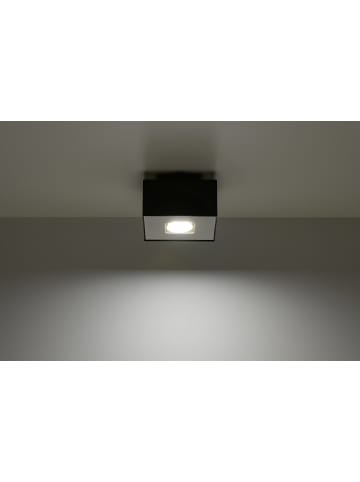 Nice Lamps Deckenleuchte HYDRA 1 Stahl in Schwarz quadratische loft Lampe 1xGu10 NICE LAMPS