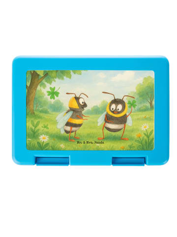Mr. & Mrs. Panda Bento Box Bienen Paar Design ohne Spruch in Weiß