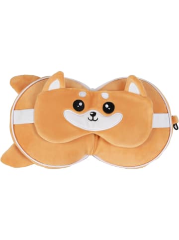 i-Total Kissen mit Schlafmaske, verschließbares Kissen mit Haken Shiba