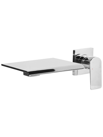 Beliani Wasserhähne APONWAO in Silber - (W) 20 x (H) 10 x (L) 17 cm