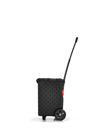 Reisenthel carrycruiser - Einkaufstrolley 47.5 cm (twist maroon) in frame glossy dots black