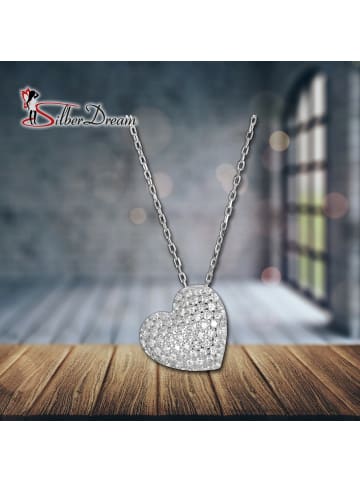 SilberDream 925 Sterling Silber Damen SilberDream Halsketten Herz  ca. 44,5cm