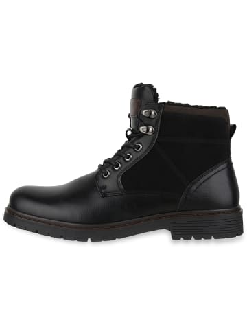 VAN HILL Worker Boots Ian in Schwarz