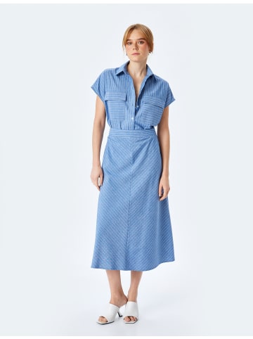 KOTON SHIRTS SS in Blau Gestreift