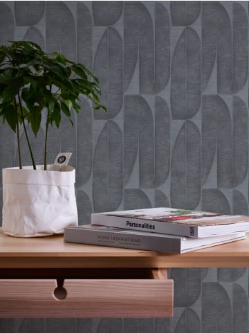 A.S. Création Tapete Tropical Balance in Stahlblau