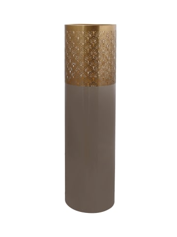 Kayoom Vase Esmeralda in Taupe / Gold