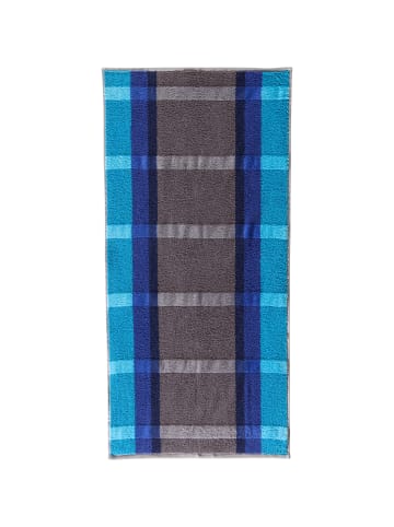 Erwin Müller Frottier, Jacquard Duschtuch 2er-Pack in türkis