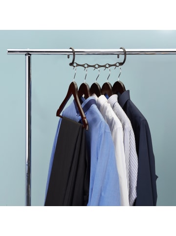 relaxdays 20 x Raumsparbügel in Schwarz