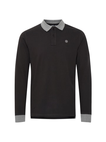 BLEND Langarm-Poloshirt BHRalle in Grau