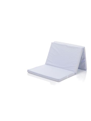 fillikid Reisebettmatratze Exklusiv 120 x 60 cm in Weiß/Blau
