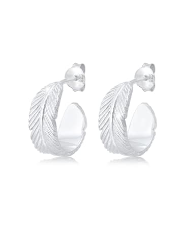 Elli Ohrringe 925 Sterling Silber Boho, Feder in Silber