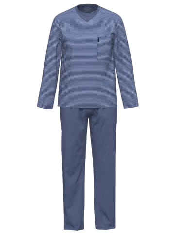 Ammann Schlafanzug Langarm Extra Light Cotton in Polo