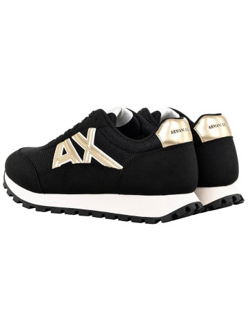 Armani Exchange Sneaker in Schwarz/Gold