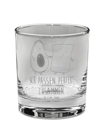 Mr. & Mrs. Panda Tumbler Avocado Toast mit Spruch in Transparent