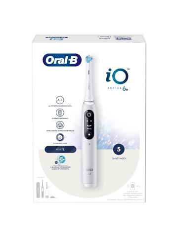 Oral-B Elektrische Zahnbürste "iO Series 6 + Reiseetui" in Weiß