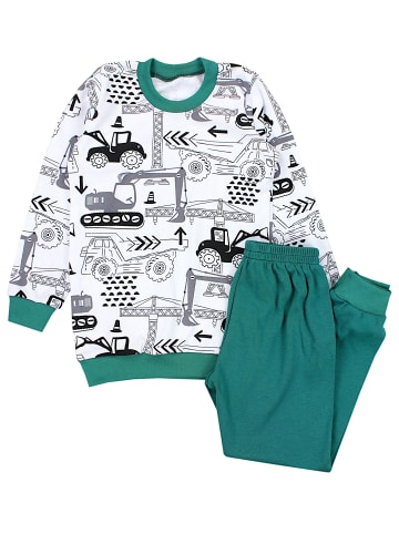 TupTam Kinder Jungen Pyjama Set Langarm 2-teilig in grün