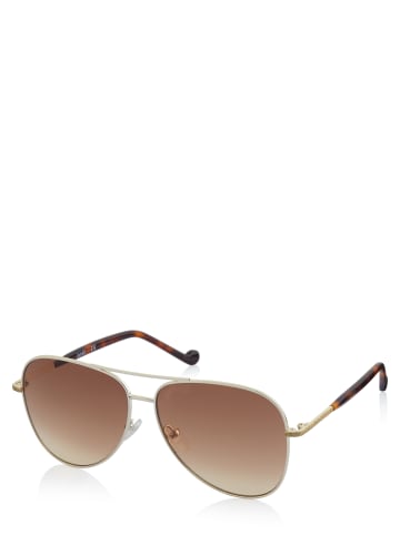 Liu Jo Ovale Sonnenbrille für Damen in gold