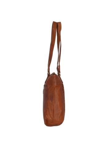 Greenland Nature Femi & Nine Schultertasche Leder 35 cm in cognac