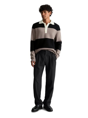 Marc O'Polo DENIM Pullover im Polostil regular in Dark Beige