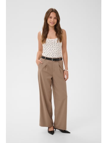 Kaffe Bluse ärmellos KAbella Slim fit in Chalk / Black Dot