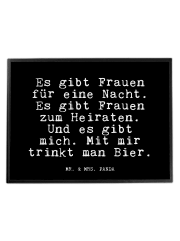 Mr. & Mrs. Panda Schreibunterlage Es gibt Frauen für... mit Spruch in Schwarz