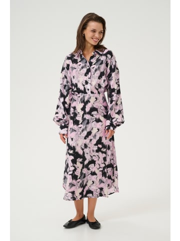 Kaffe Kleid KAvictoria Regular fit in Black/Blue Graphic Strokes